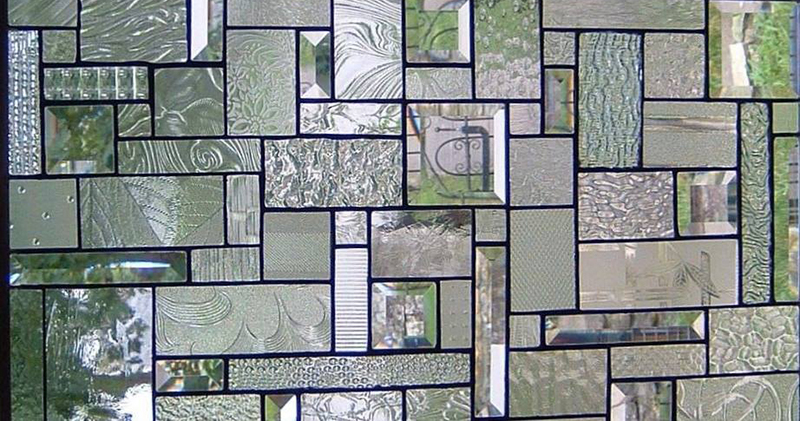 Phot of an intricate glass mosaic.