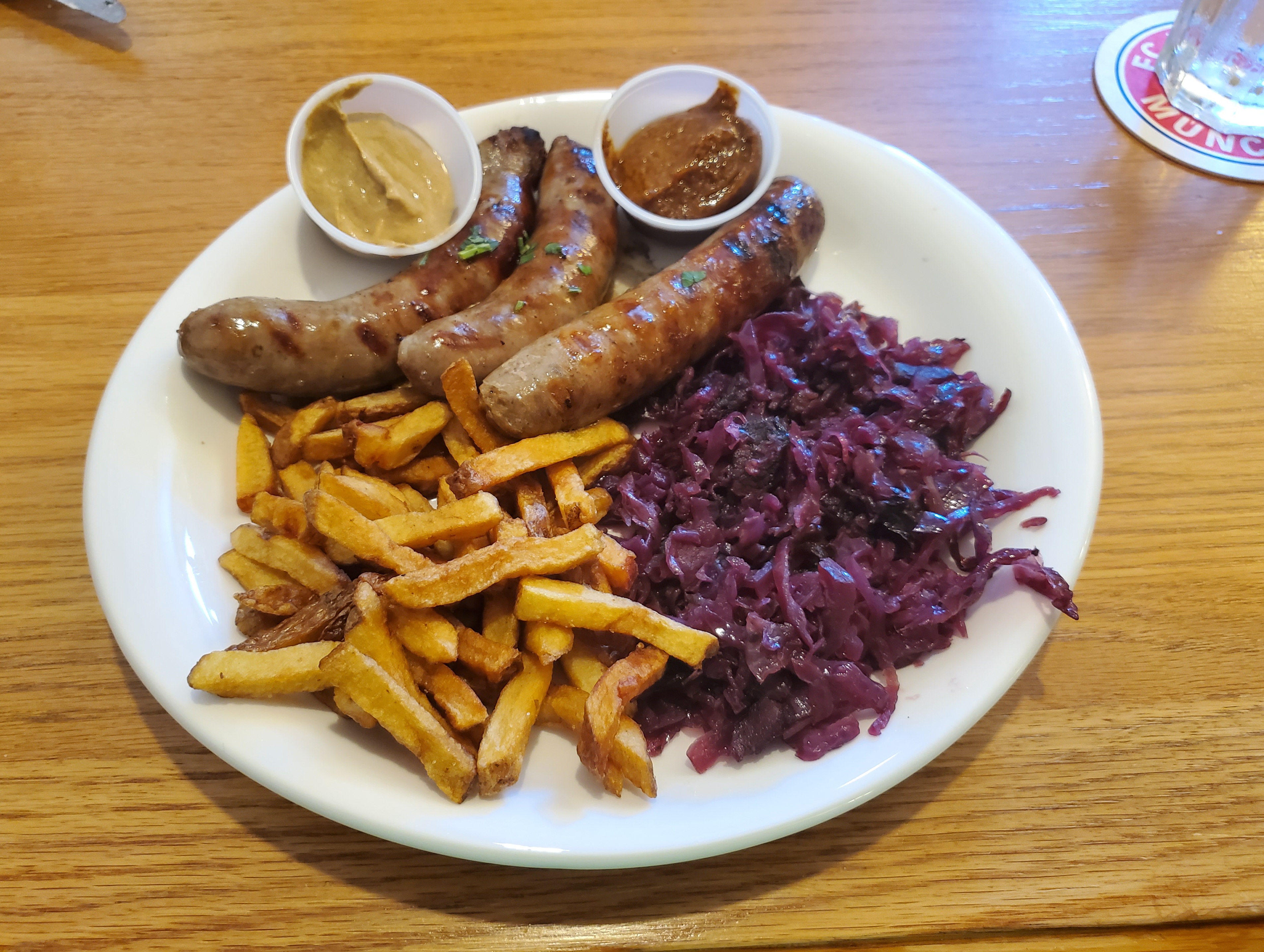 The sausage platter at Horsch Radish. Photo by Carl Busch.