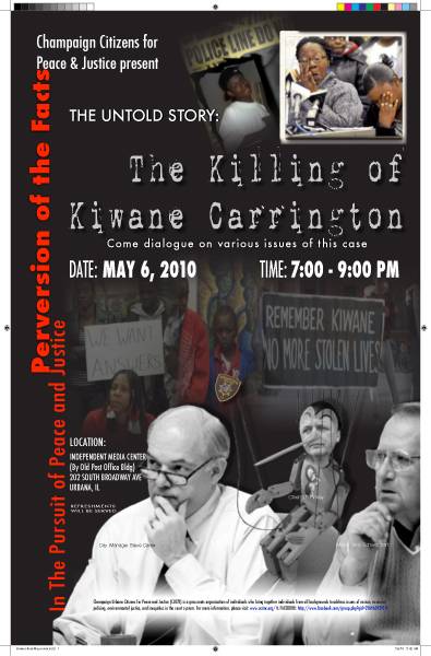 Kiwane Carrington forum to be held Thursday