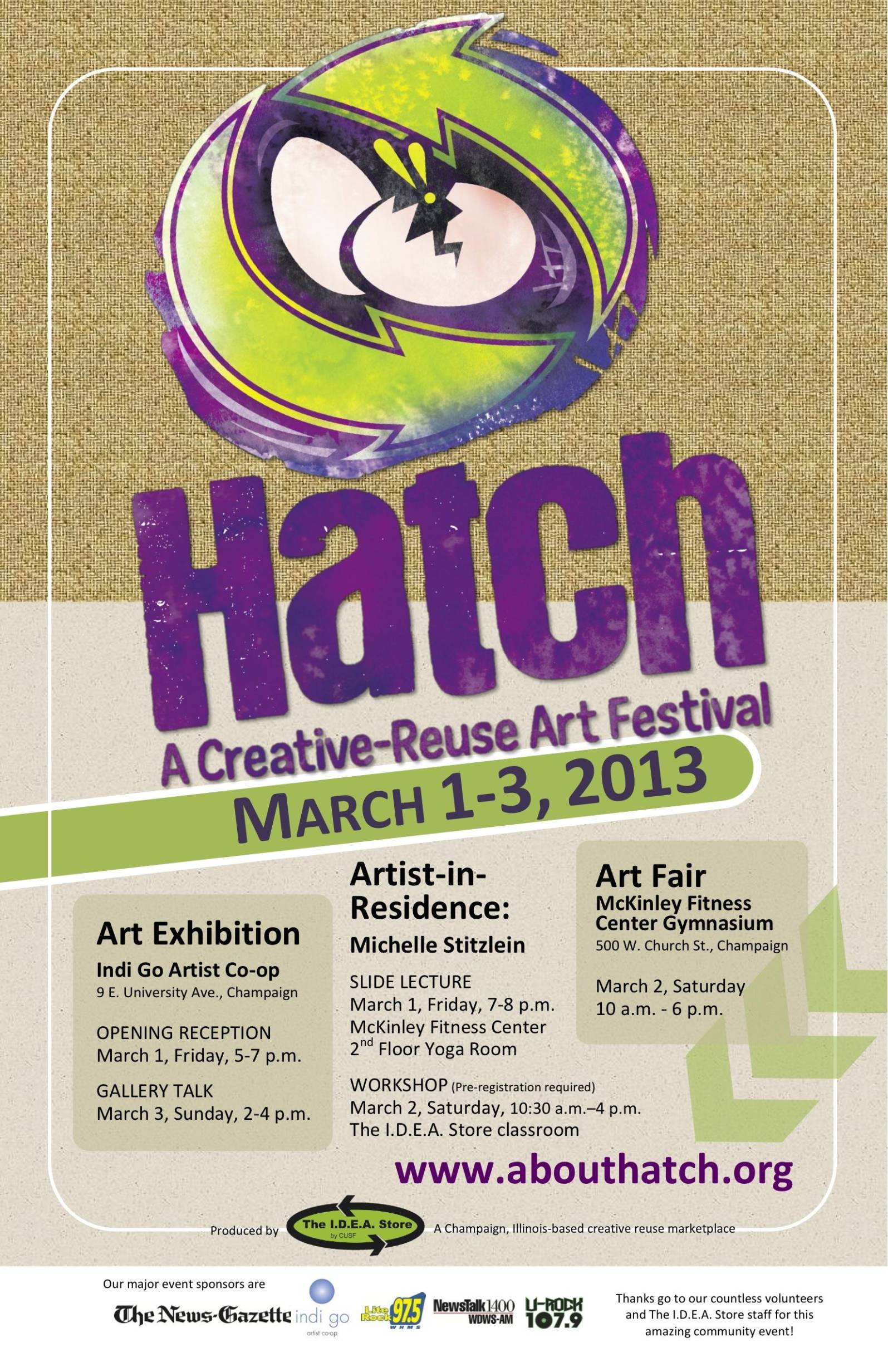 “Hatch” The I.D.E.A. Store’s first creative-reuse art festival