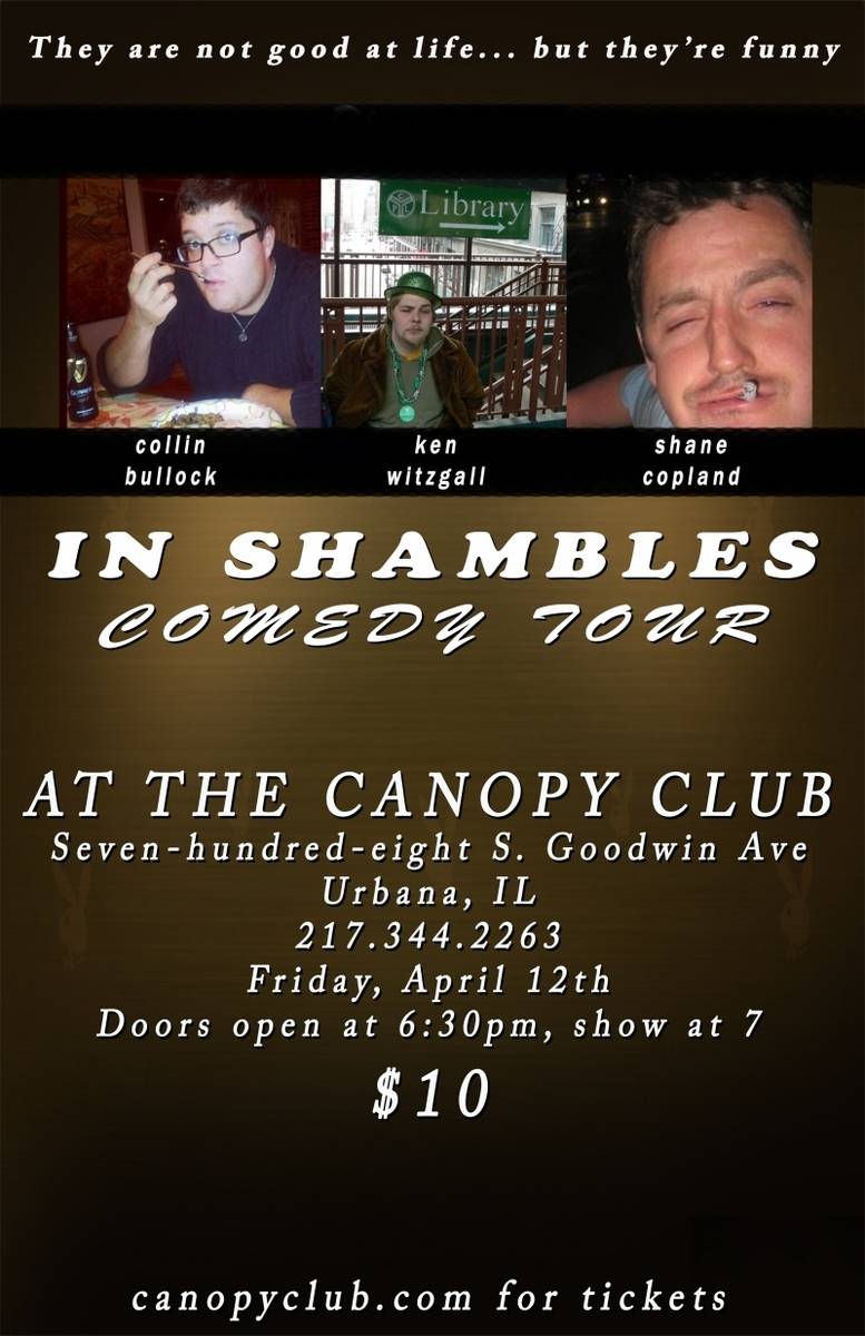 The In Shambles Comedy Show at The Canopy Club!