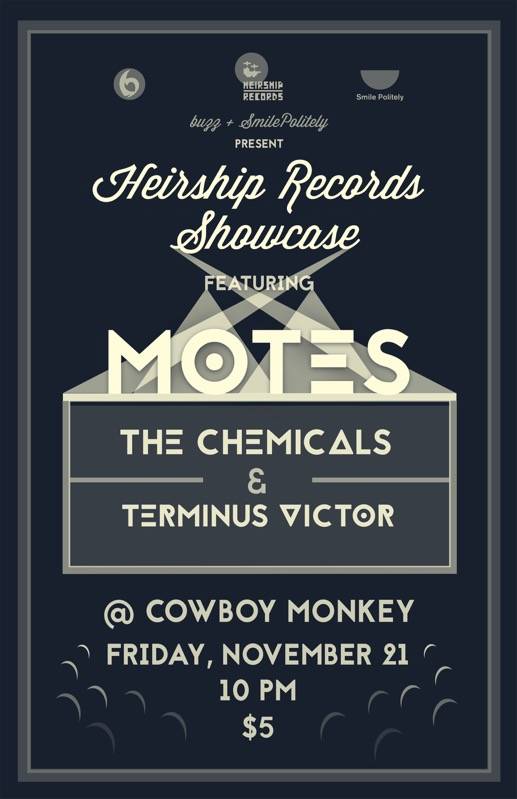 Smile Politely and buzz to present Heirship Records showcase on November 21st