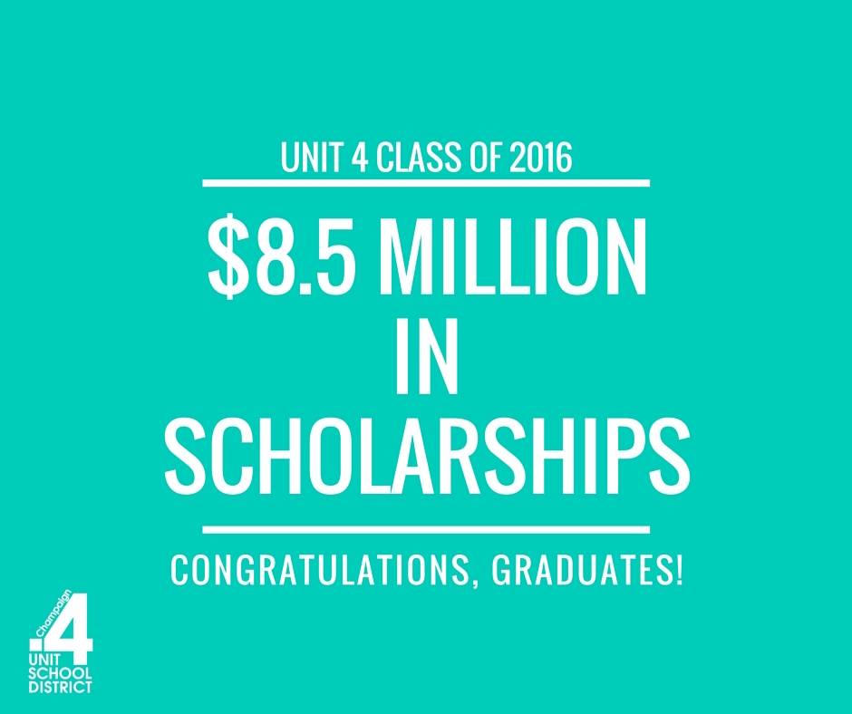 Unit 4 students received over $8.5 million in scholarships