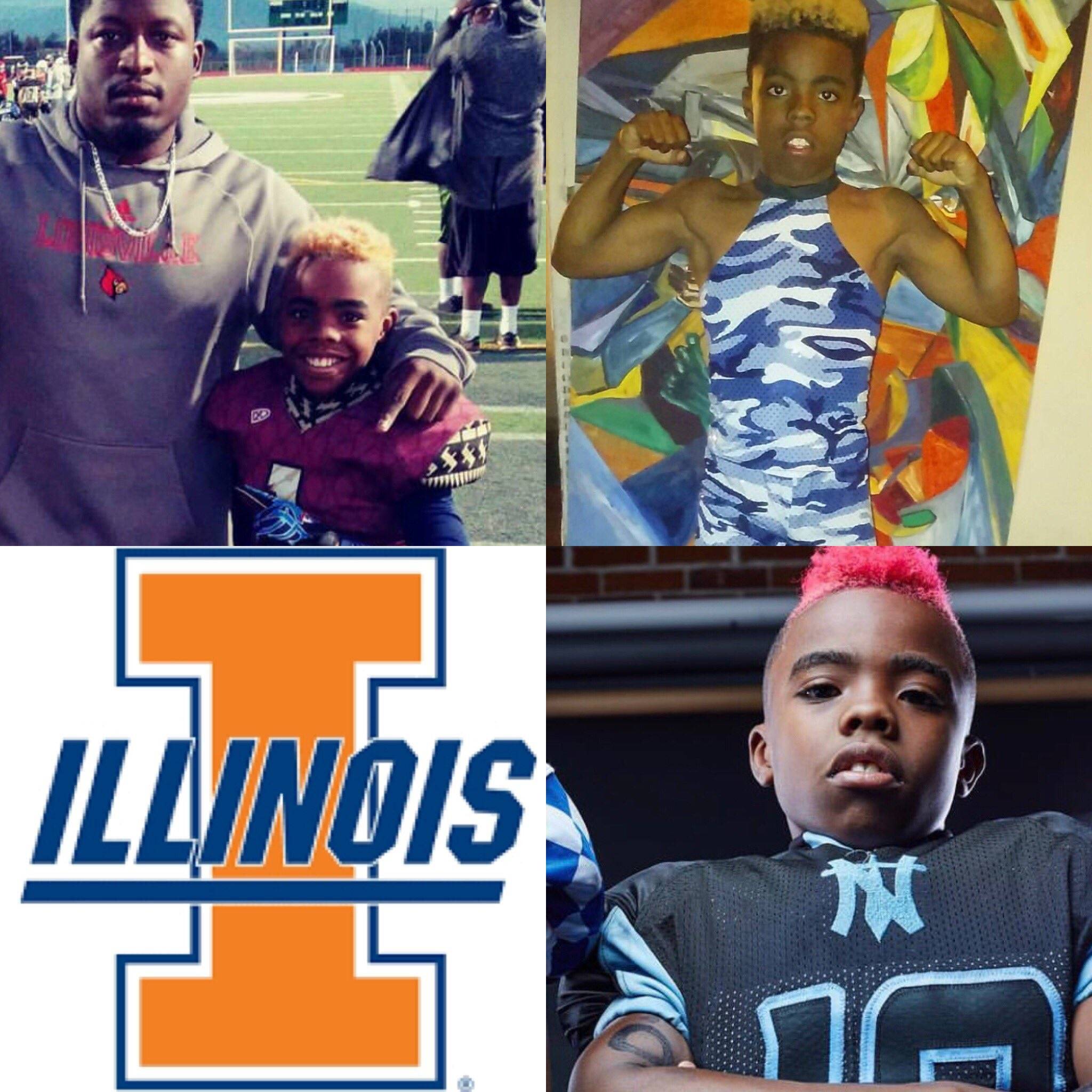 Illinois Football just offered a scholarship to a 10 year old