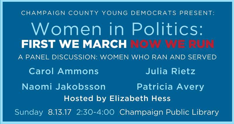 Young Democrats hosting Women in Politics Panel August 13th