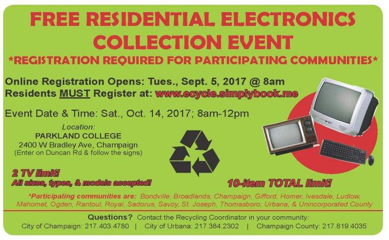 Registration for the October Electronics Collection opens September 5th