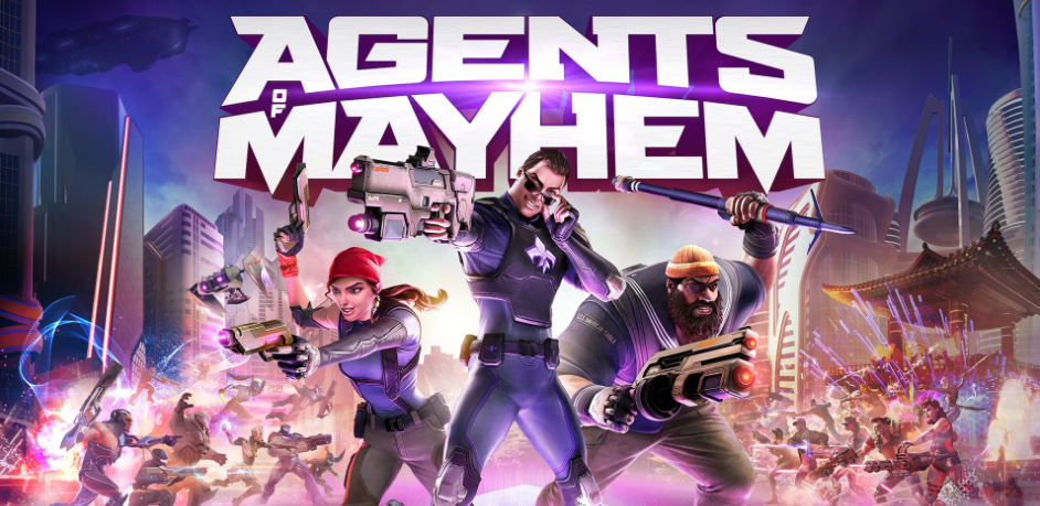 Volition celebrating the release of Agents of Mayhem on August 18th