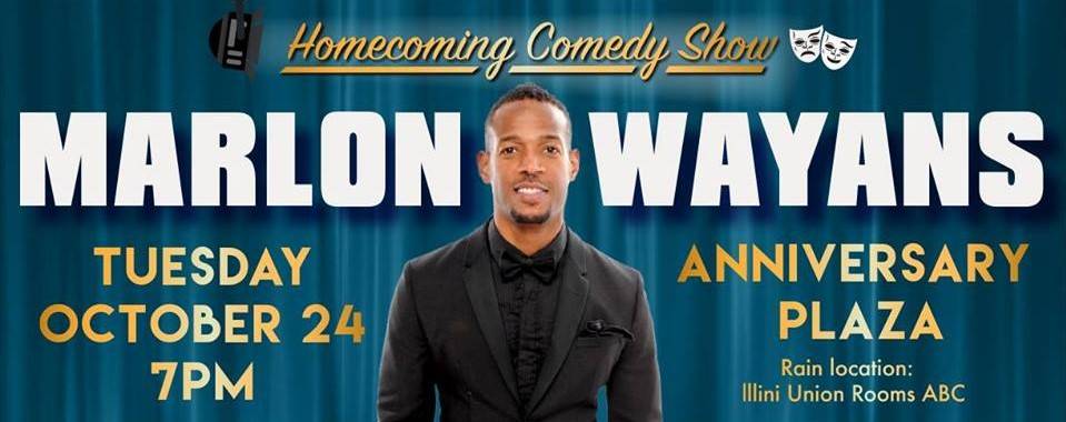 Marlon Wayans to headline U of I Homecoming comedy show October 24th