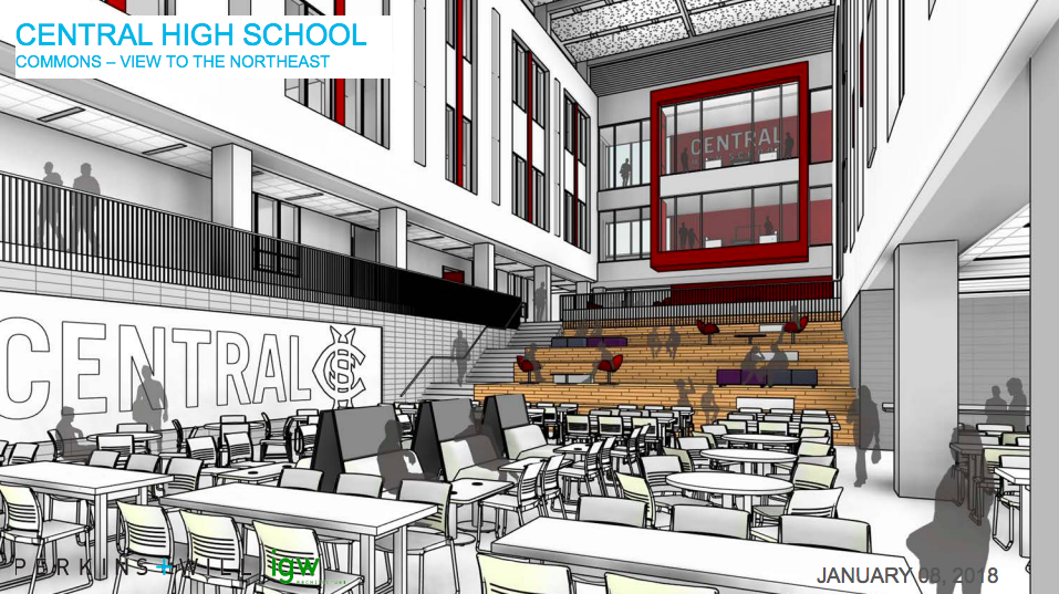 Check out the site plans and designs for Central and Centennial High Schools