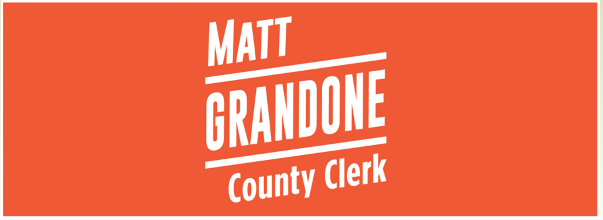 Interview with Matt Grandone, candidate for county clerk