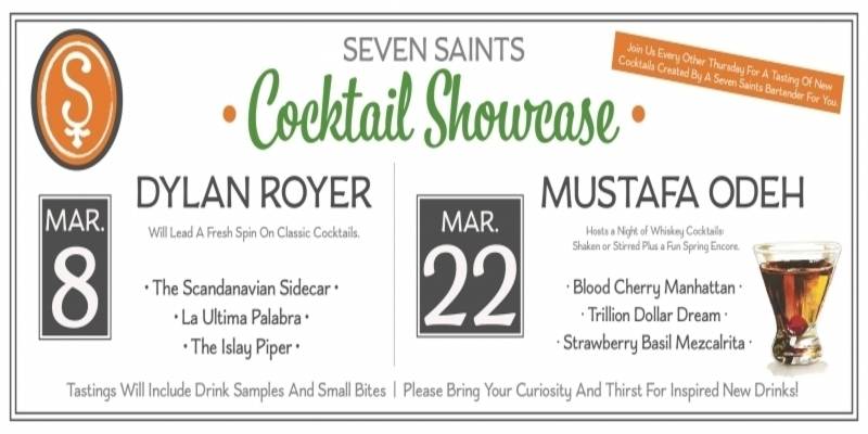 Seven Saints is hosting another cocktail showcase this March
