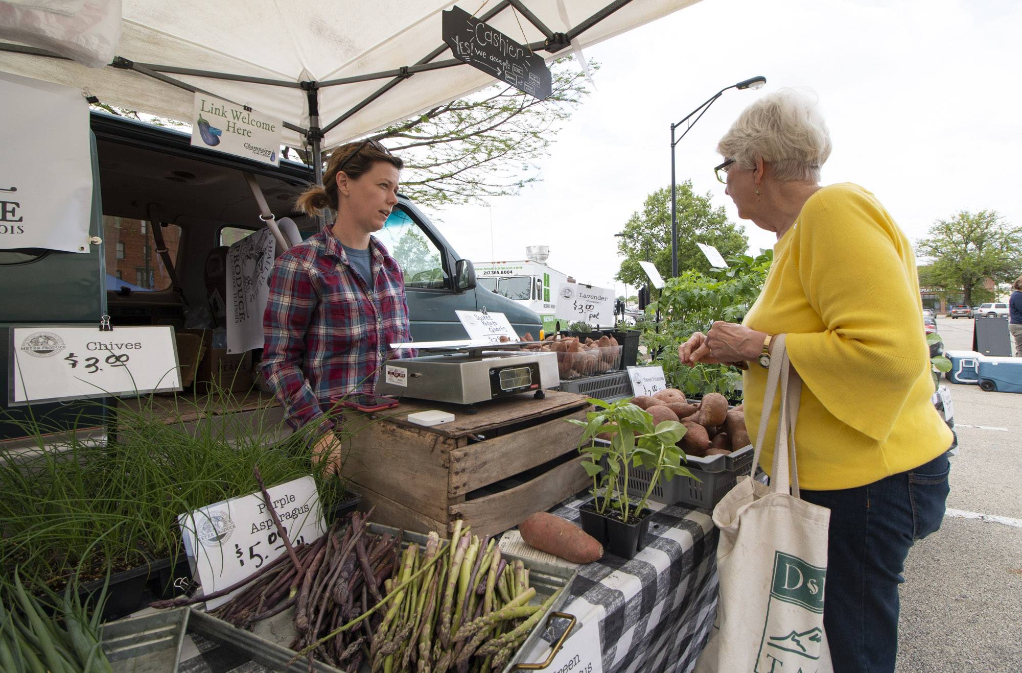 Check out some fresh produce from the first week of Champaign’s Farmers Market