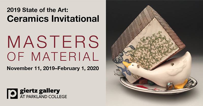 This is the last week to see the “Masters of Materials” exhibit at Parkland’s Giertz Gallery