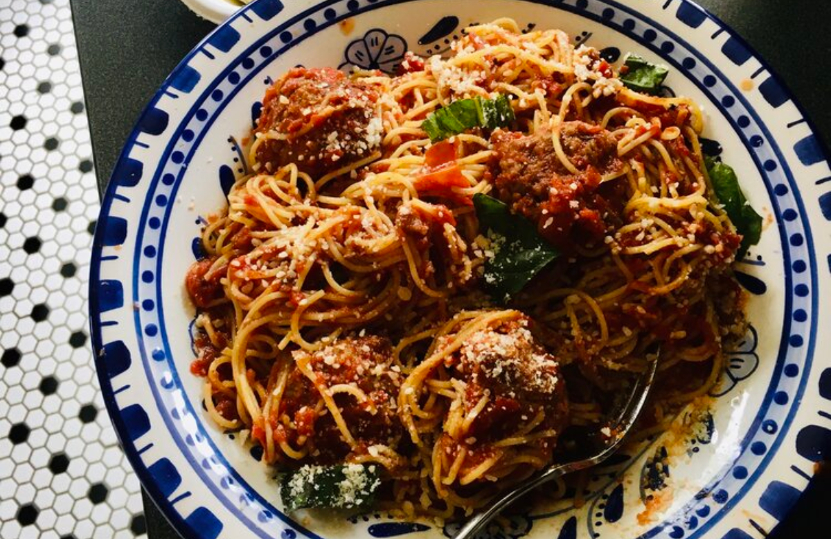 Skip the cooking and pre-order Baldarotta’s Sicilian Sunday family-style supper
