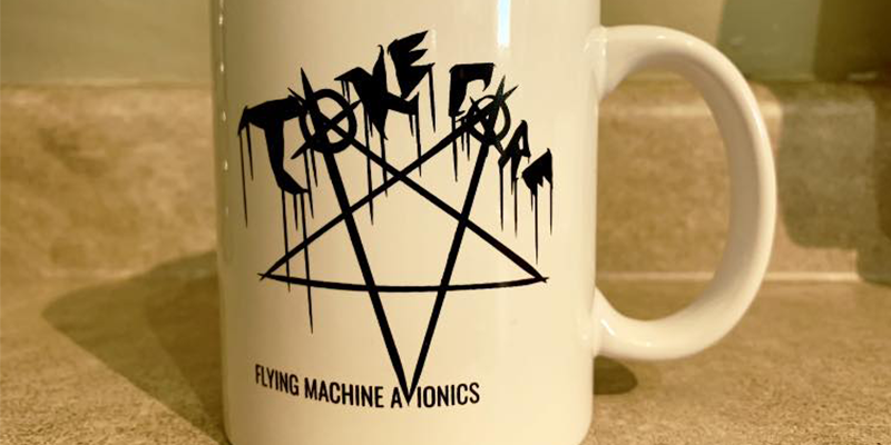 Hail Satan and coffee: Avionics and Take Care collab for this custom coffee mug