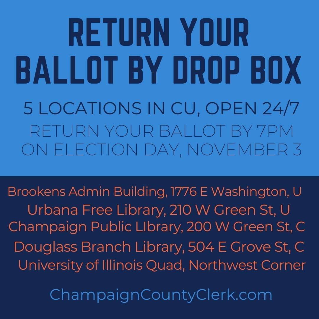 This election, you’ll be able to return your ballot by drop box