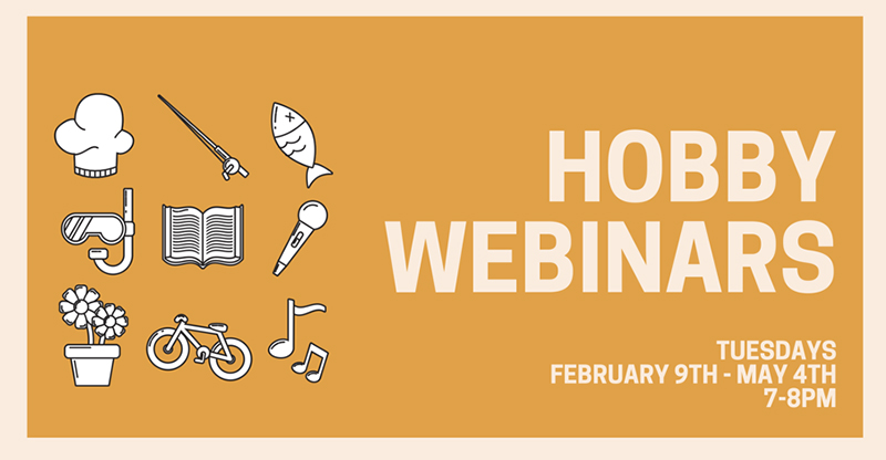 You can share your favorite hobby with others thanks to the new Urbana hobby webinar series