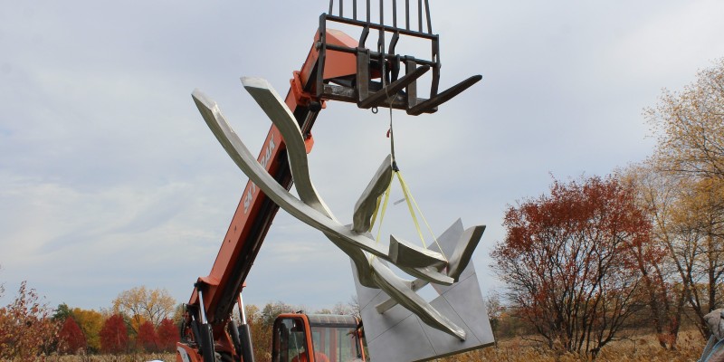 There are a few new sculptures at Meadowbrook Park