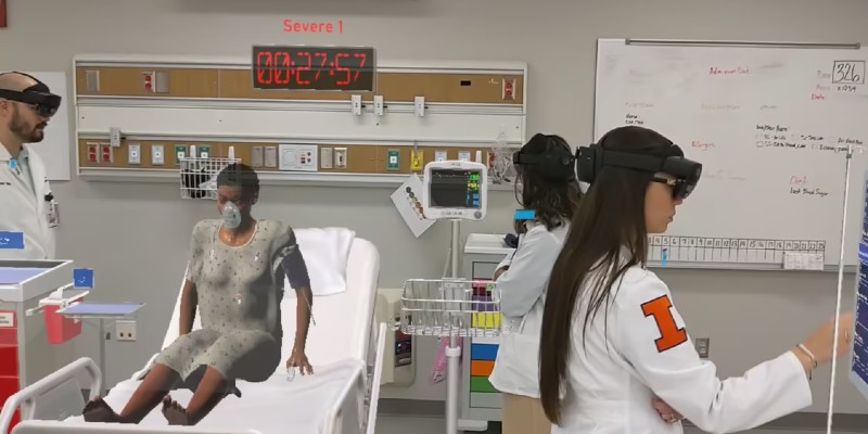 Carle Illinois med students are using augmented reality simulations for training